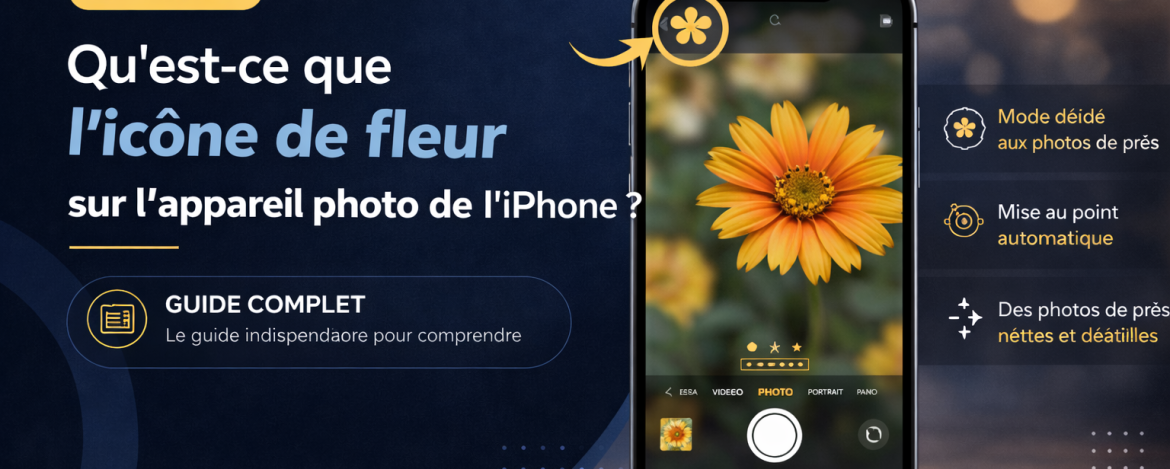 Qu'est-ce que l'icône de fleur sur l'appareil photo de l'iPhone ?